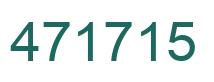 Number 471715 green image