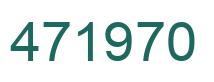 Number 471970 green image