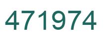 Number 471974 green image