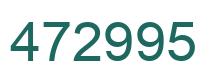 Number 472995 green image