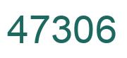 Number 47306 green image