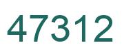 Number 47312 green image