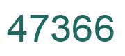 Número 47366 imagen verde