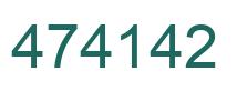 Número 474142 imagen verde