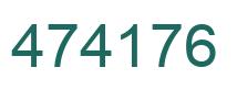 Number 474176 green image