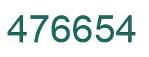 Número 476654 imagen verde