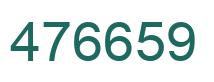 Number 476659 green image