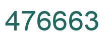 Número 476663 imagen verde