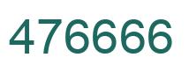 Number 476666 green image