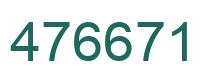 Number 476671 green image