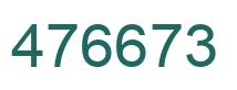 Number 476673 green image