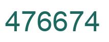 Number 476674 green image