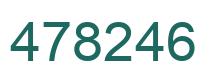 Number 478246 green image