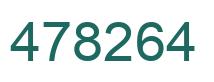 Number 478264 green image