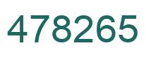 Número 478265 imagen verde