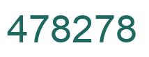 Number 478278 green image