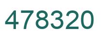 Number 478320 green image
