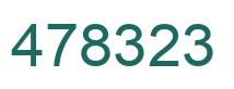 Number 478323 green image