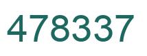 Número 478337 imagen verde