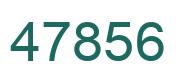 Number 47856 green image