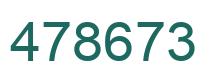 Number 478673 green image
