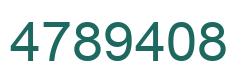 Number 4789408 green image
