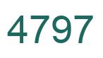 Number 4797 green image