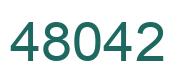 Number 48042 green image
