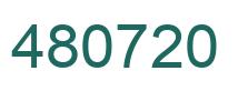 Número 480720 imagen verde