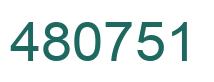 Número 480751 imagen verde