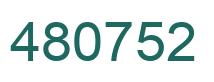 Número 480752 imagen verde