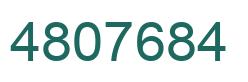 Número 4807684 imagen verde