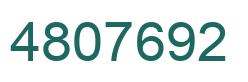 Number 4807692 green image