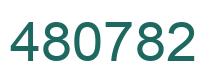 Número 480782 imagen verde