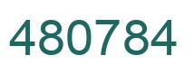 Number 480784 green image