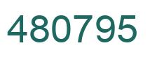 Número 480795 imagen verde