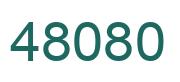 Número 48080 imagen verde
