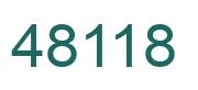 Number 48118 green image