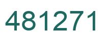Number 481271 green image