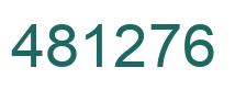 Número 481276 imagen verde