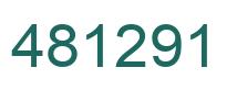 Number 481291 green image