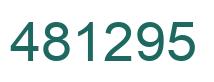 Number 481295 green image