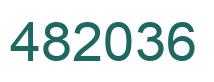 Número 482036 imagen verde