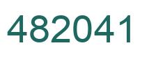 Number 482041 green image