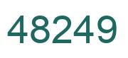 Number 48249 green image