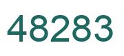 Number 48283 green image