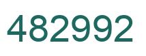 Number 482992 green image