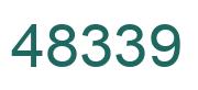 Number 48339 green image