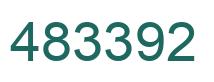 Number 483392 green image