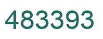 Number 483393 green image